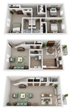 3 Bedroom 3.5 Bath with Basement
